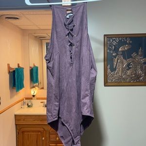 Deep Purple Velvet Body Suit🥰
